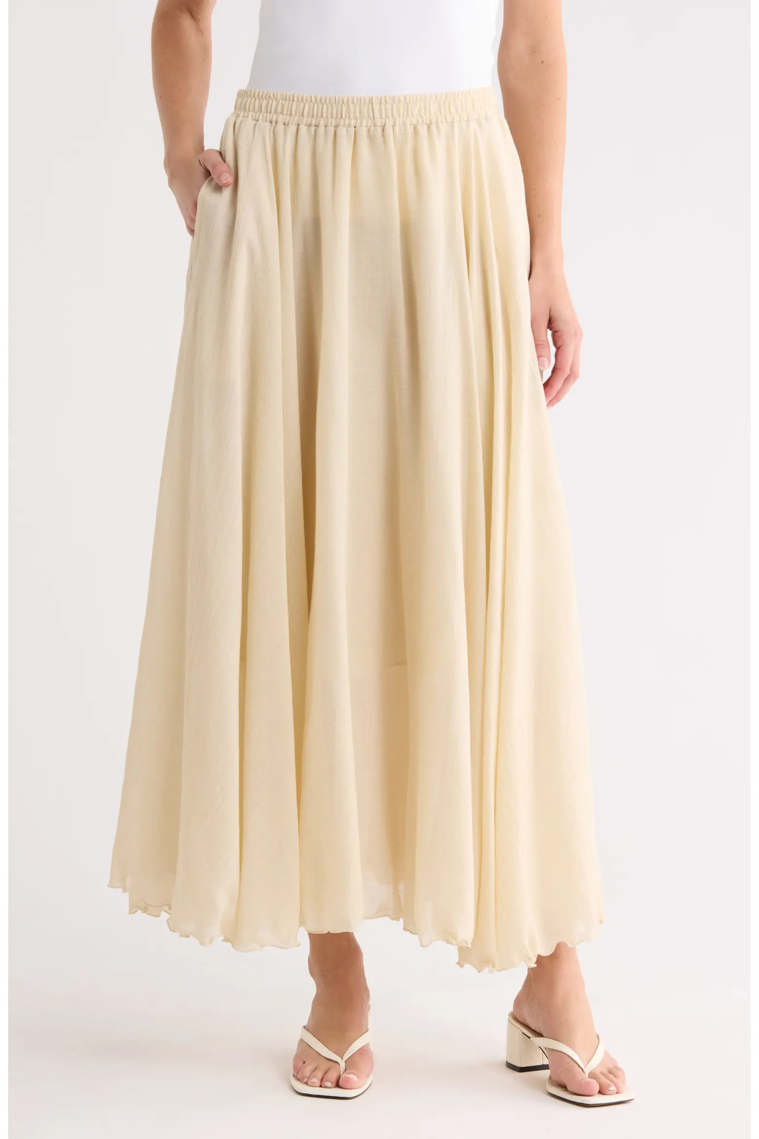 MAX STUDIO Gauze Skirt (Women) | Nordstromrack | Nordstrom Rack