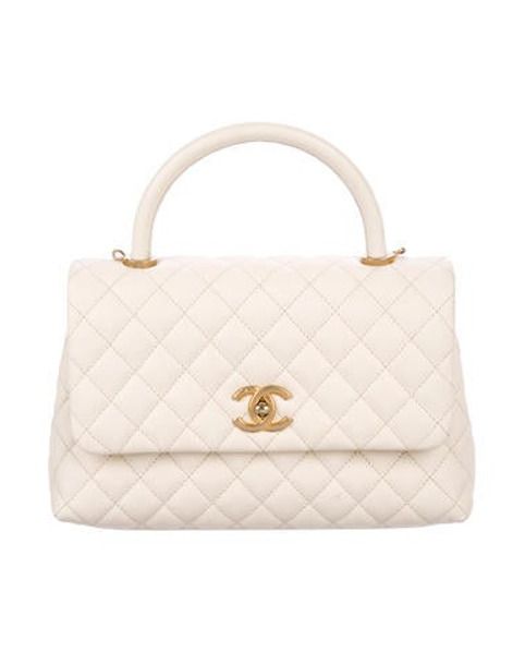 Chanel 2017 Coco Handle Bag Gold | The RealReal