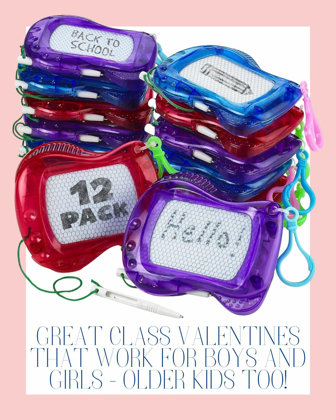 Classroom valentines that kids will actually use! These fun, non-candy Valentine’s Day favors are perfect for boys and girls and especially great for older kids. Cute, affordable, and easy for class exchanges or school parties.

classroom valentines, valentines for kids, non candy valentines, valentines for boys, valentines for girls, older kids valentines, school valentines 

 #LTKSeasonal #LTKKids