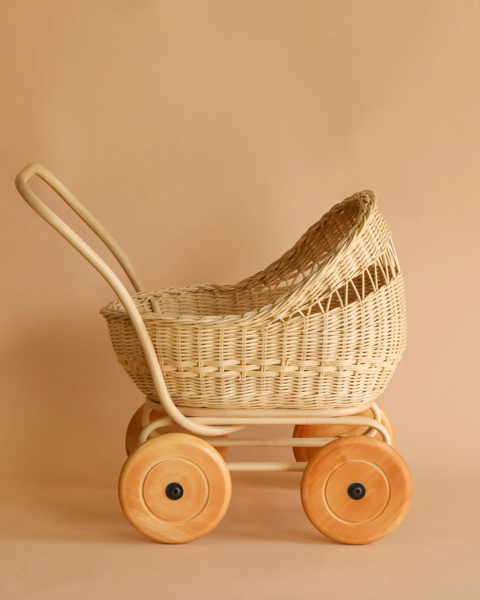 Rattan Doll Pram Stroller | Odin Parker