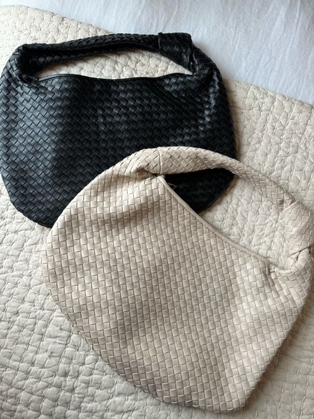 LTK SALE!! // 20% off these bags. Love them so much I got 2 colors. Bottega Jodie vibes — I got the size M (small would be great for weddings; tried the L but was HUGE)