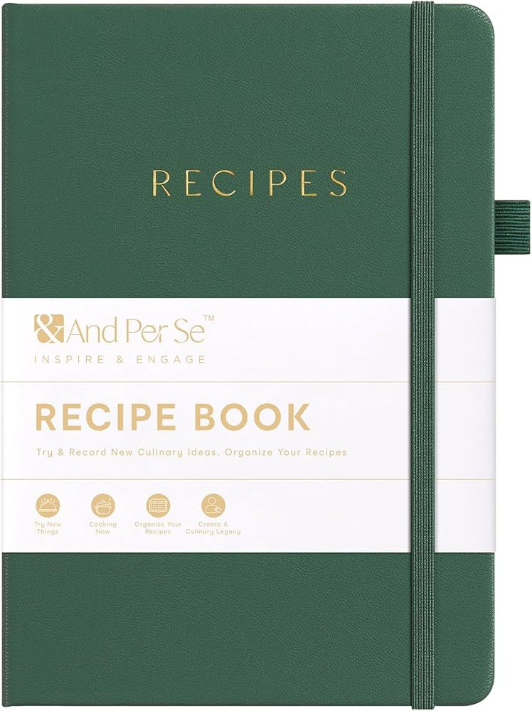 &And Per Se Blank Recipe Book to Write in Your Own Recipes, Empty CookBook Journal to Organize Yo... | Amazon (US)