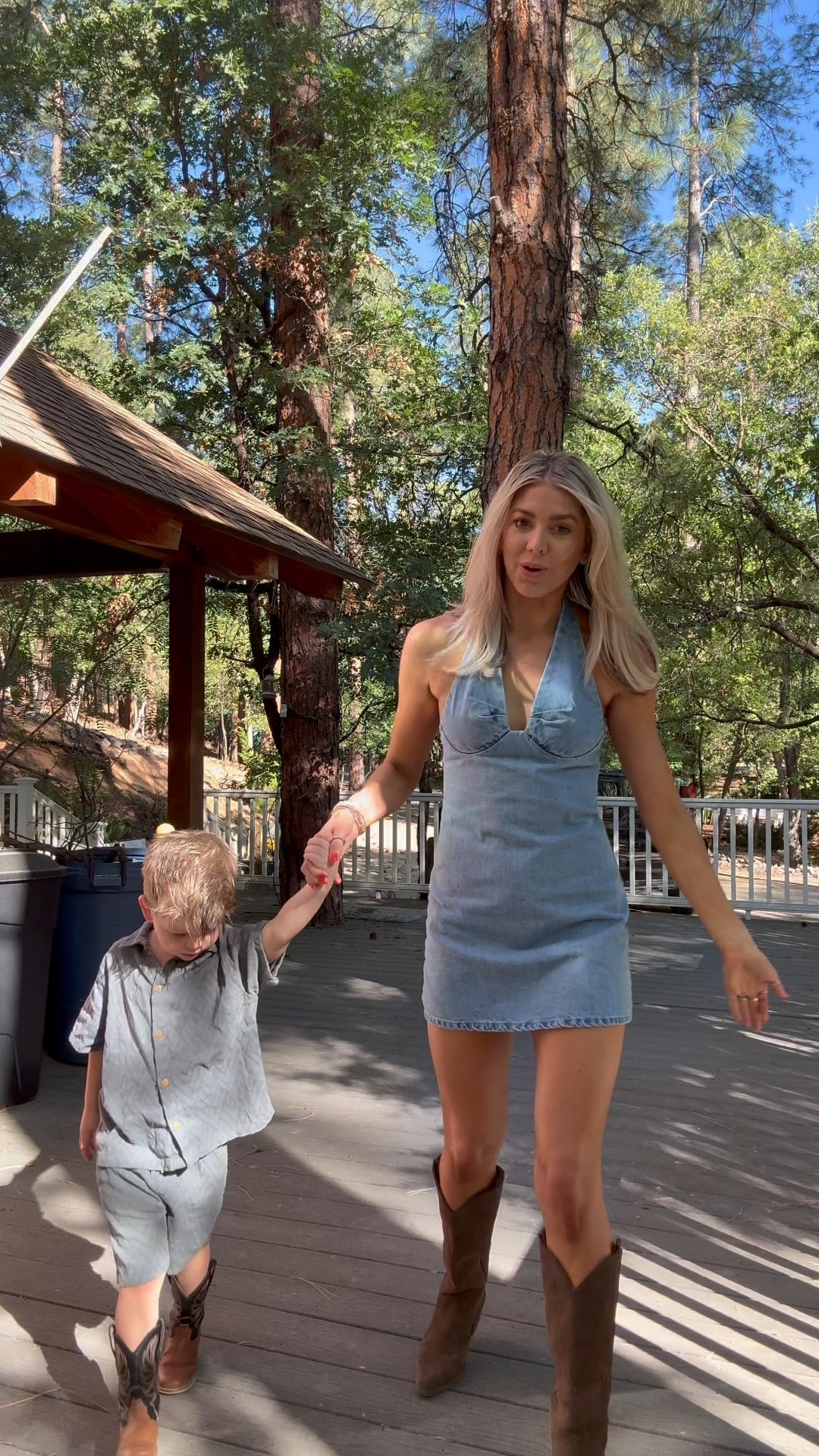 Sharing our family fits! Love this western dress from free people. Brad is wearing an Amazon Wrangler long sleeve shirt and Lucky jeans. Also linking Beau’s baby jeans and tee. Van is wearing Zara Kids

#LTKFindsUnder100 #LTKFindsUnder50 #LTKFamily