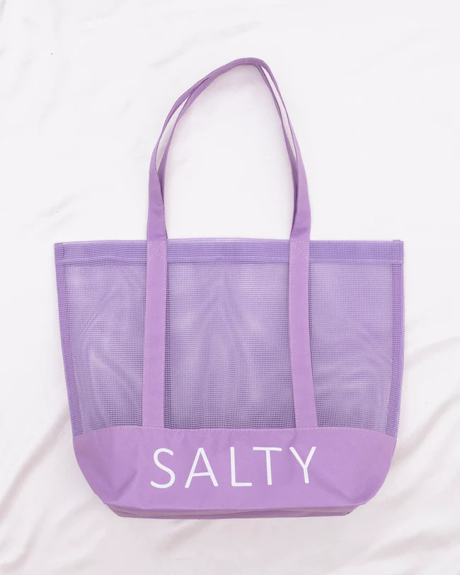 SALTY Purple Beach Tote | Pink Lily