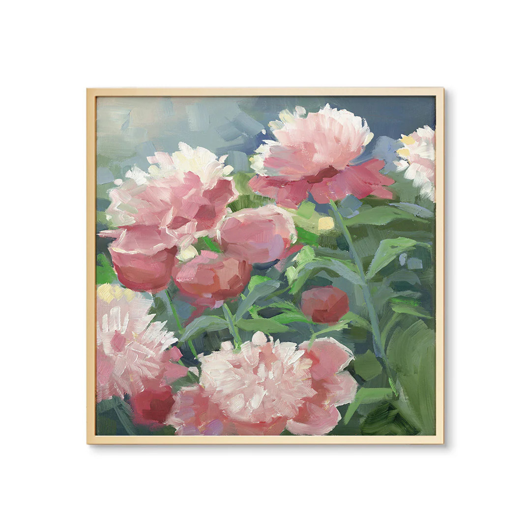 Pink Peonies by Jenny Westenhofer Art Print | Urban Garden Prints