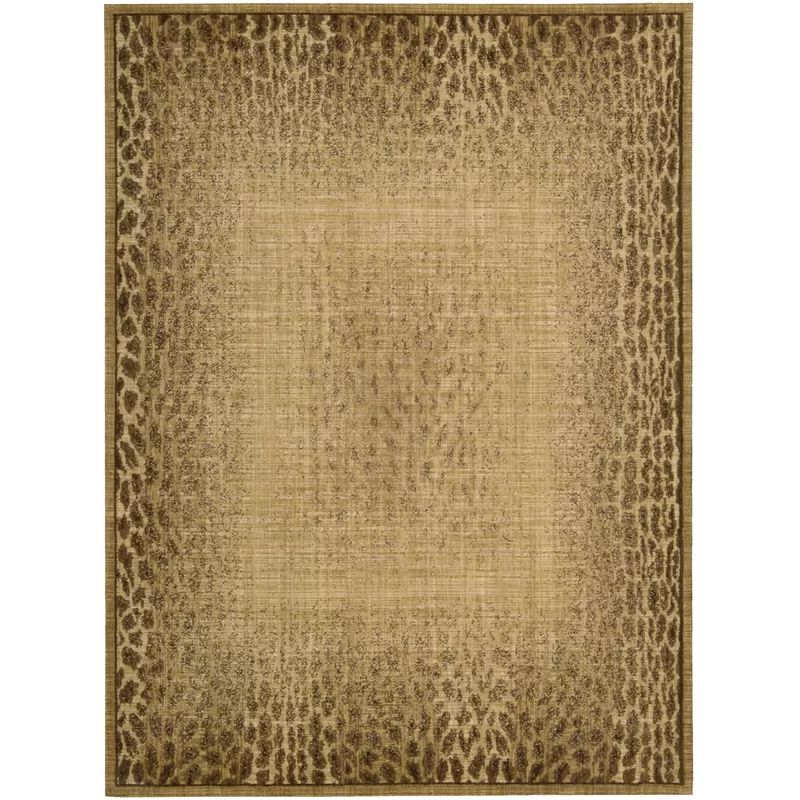 Ahleena Abstract Wool Area Rug in Beige/Brown | Wayfair North America