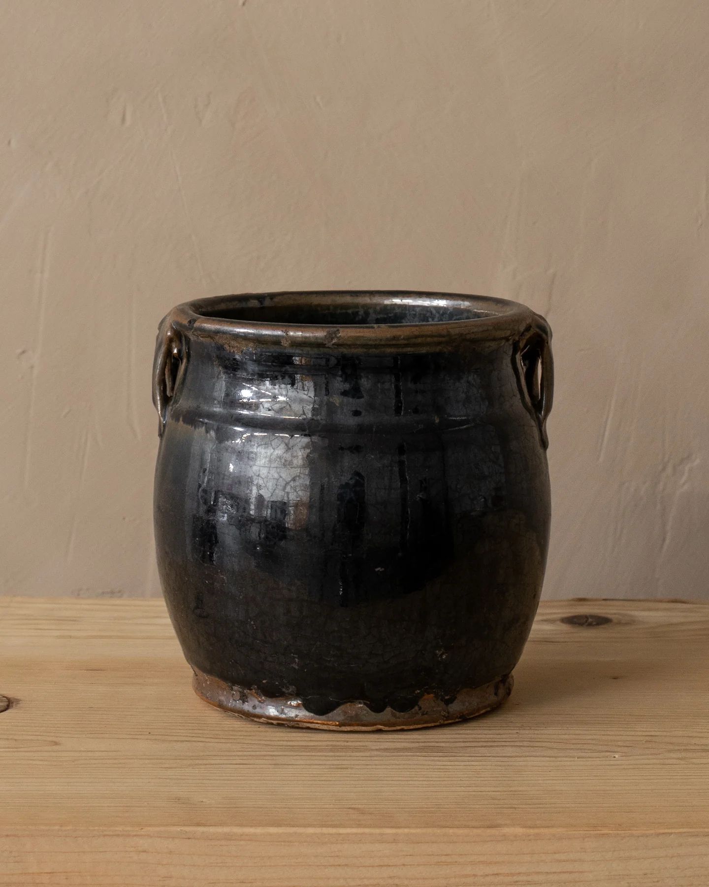 Vintage Glazed Vase XIII | The Vintage Rug Shop