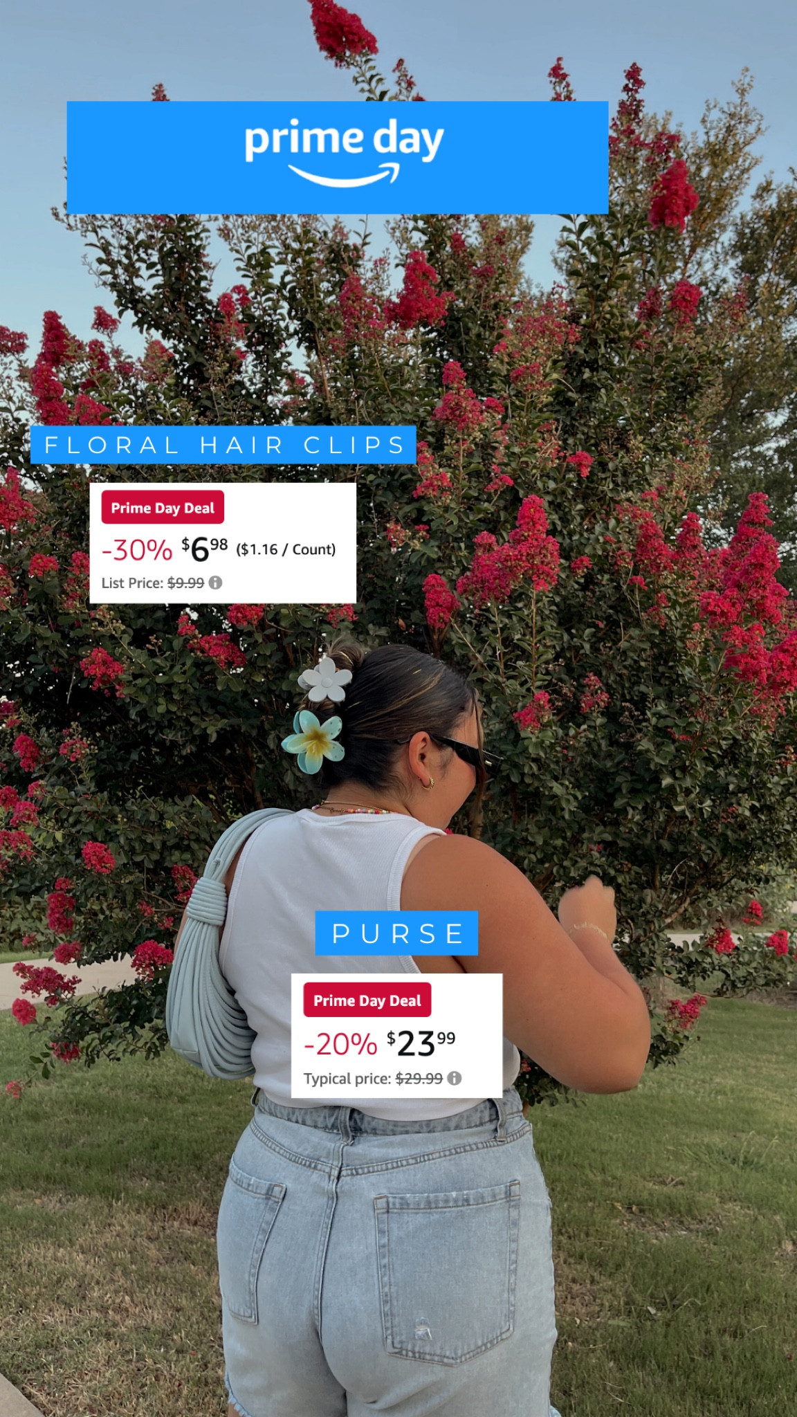 Prime day sales! Summer accessories

Floral hair clips, hair clips, blue purse, knot purse, Amazon fashion, Amazon finds, Amazon prime, prime day finds

#LTKSaleAlert #LTKStyleTip #LTKFindsUnder50