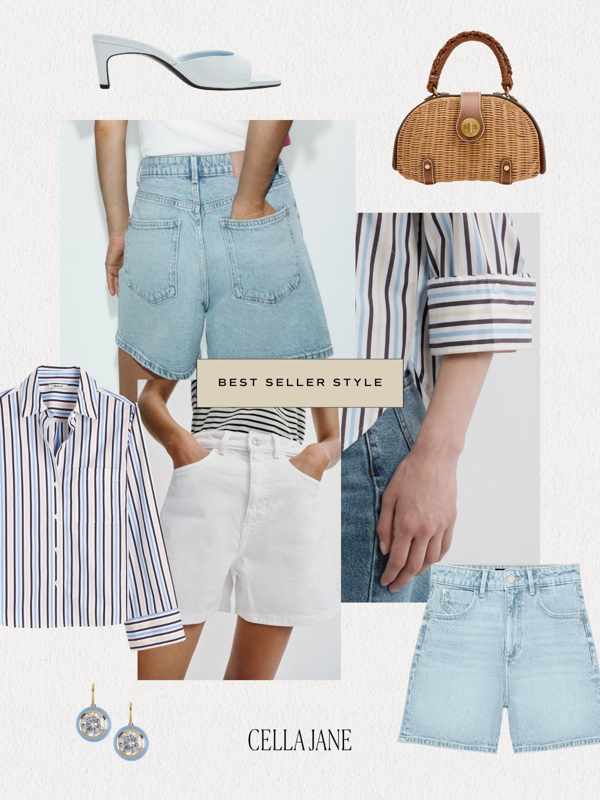 These @Zara mom shorts are a BEST SELLER this week! I love the white and the classic denim color. The button down is also a best seller — this look is well loved.

#LTKsummer #LTKjeans