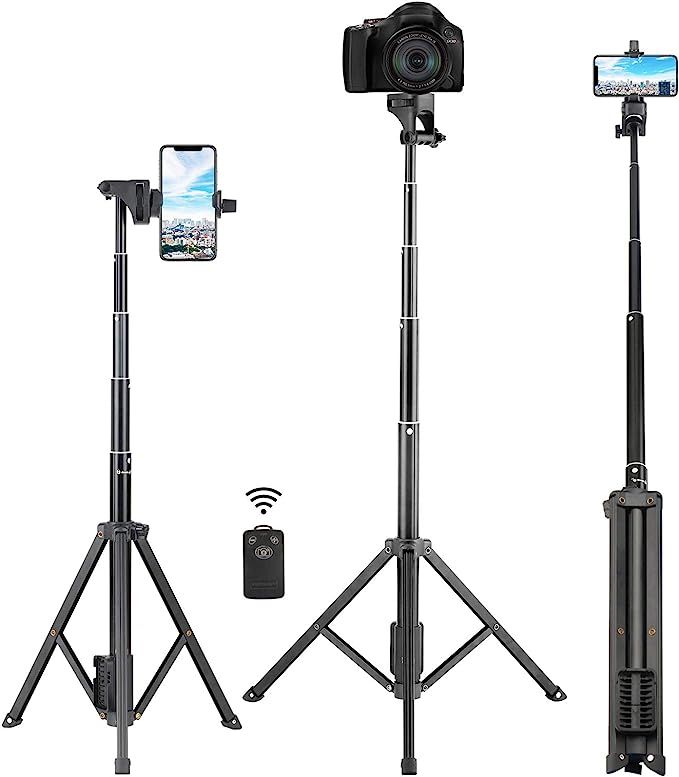 Selfie Stick Tripod, Eocean 54'' Extendable Selfie Stick with Phone Tripod Stand & Wireless Remot... | Amazon (US)
