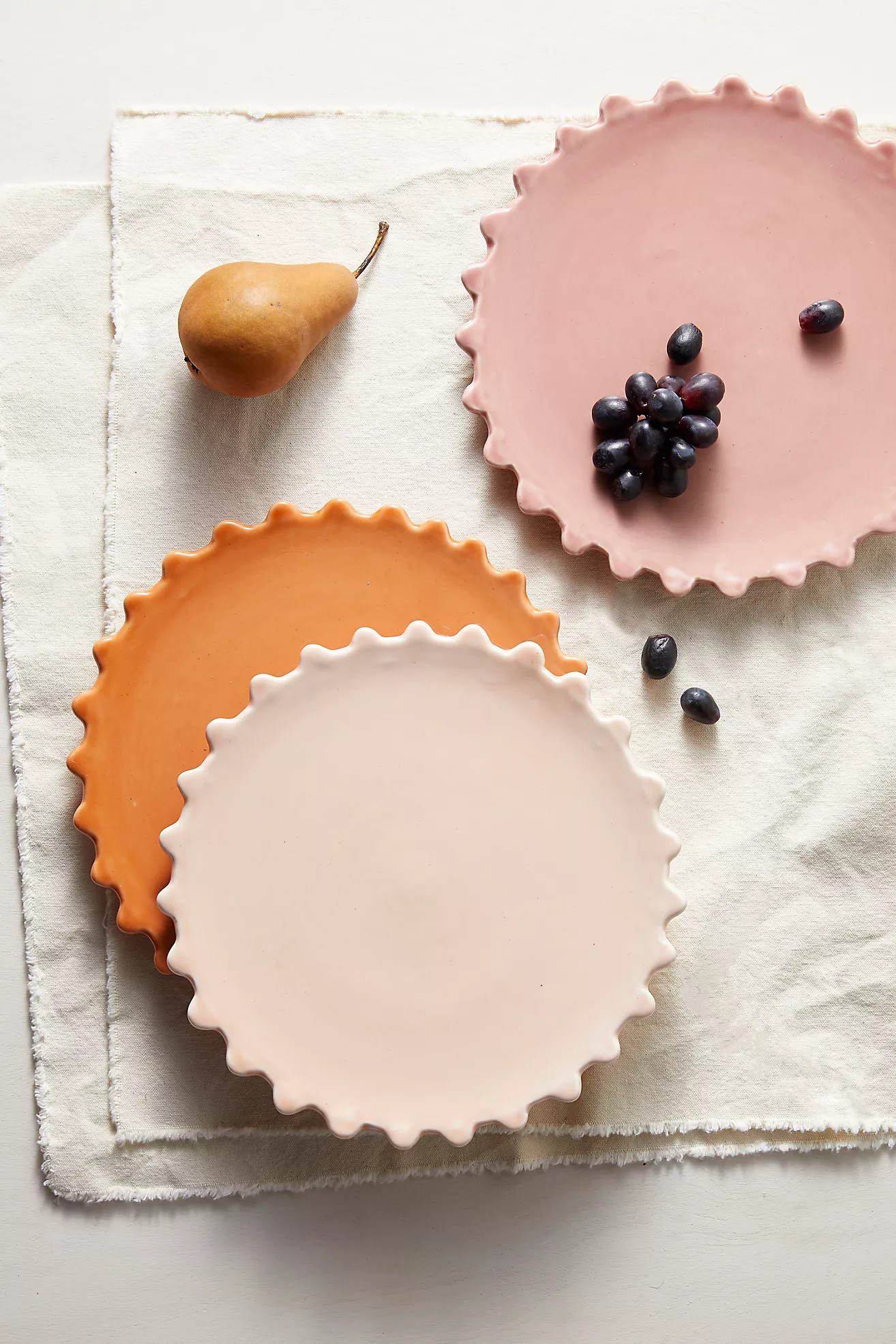 Scalloped Ceramic Plate | Anthropologie (US)