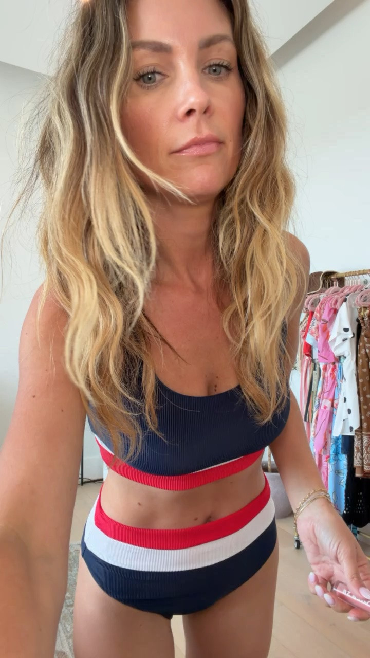 Today’s Memorial Day outfit!! Everything I’m wearing is on sale!! 
Beach riot bikini 15% off 
Target top & skort is so cute for summer. Could wear together, separate, as a coverup or for a country concert!! 

I’ve been loving these croc flip flops!

#LTKootd #LTKOver40 #LTKSaleAlert