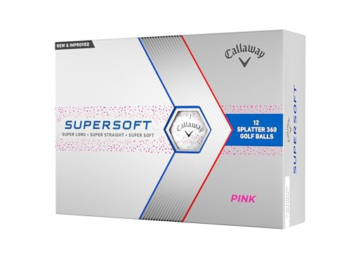 Callaway Golf Supersoft Golf Balls (2023 Version, Pink Splatter) | Amazon (US)