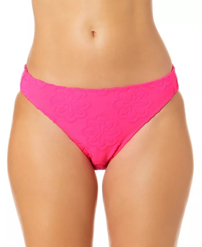 Juniors' Pink Sizzle Terry Daisy Hipster Bikini Bottoms, Created for Macy's | Macys (US)