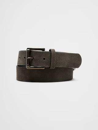Suede Roller Buckle Belt | Banana Republic Factory