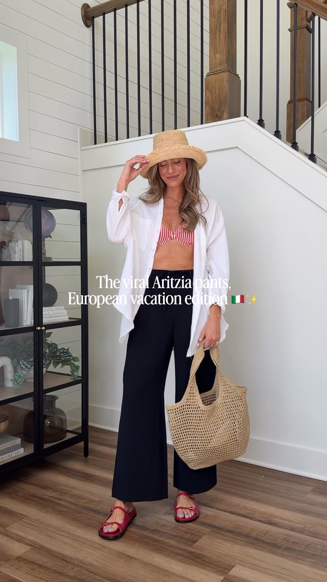 The viral Aritzia pants styled for your next European vacation ✨🤍

Sizing
Pants: my usual medium in pants. They are supposed to be full length and mid/low rise but since I’m tall I wore them high rise as a cropped length. I actually love this more. They DO NOT wrinkle easily. I have yet to steam them since I purchased them and they are not see through

#LTKootd #LTKTravel #LTKSwim