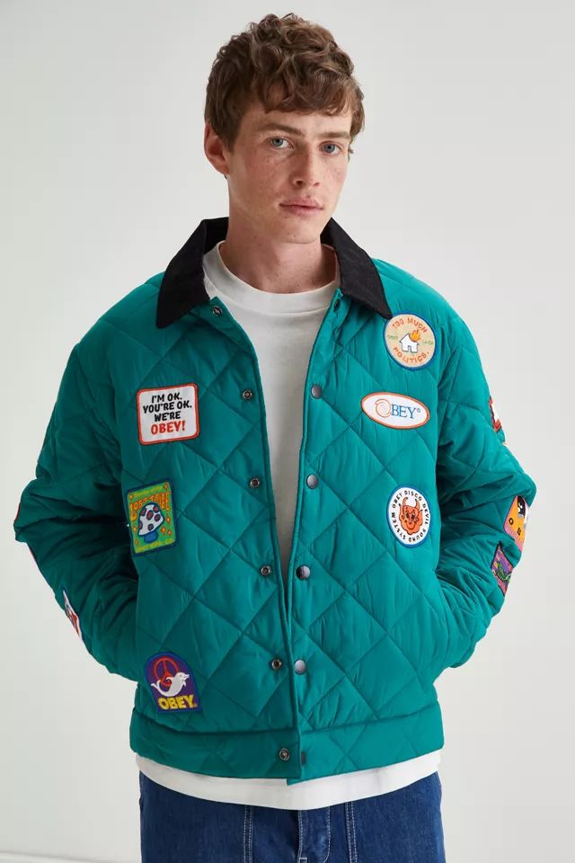 OBEY Collectors Quilted Jacket | Urban Outfitters (US and RoW)