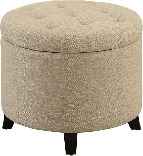 Convenience Concepts Designs4Comfort Round Ottoman | Amazon (US)