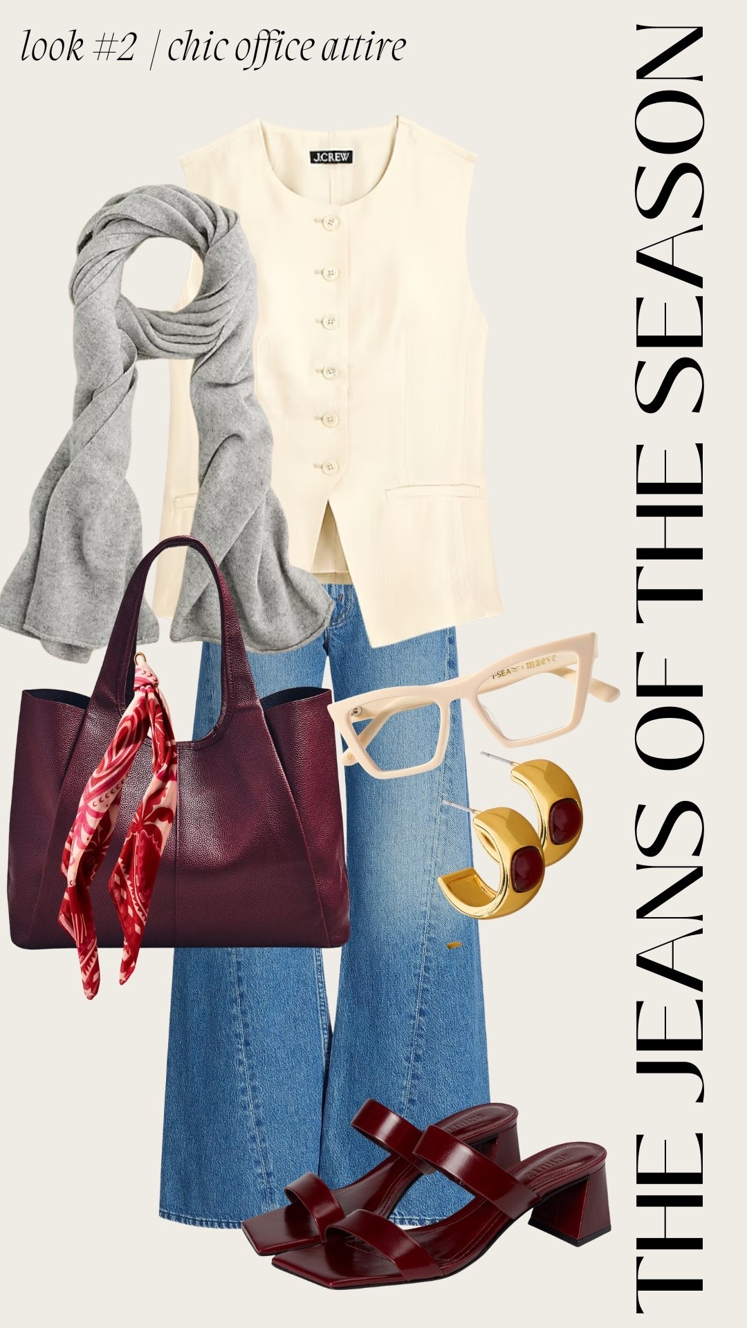 wide leg denim • chic office attire! 

#LTKStyleTip #LTKSeasonal #LTKOver40