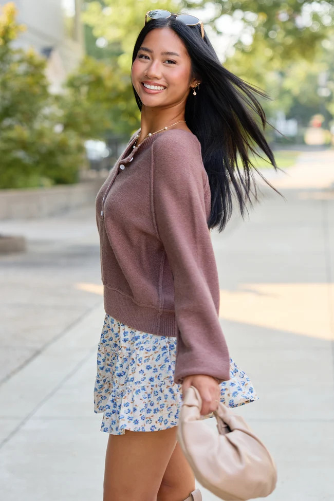 Casey Brown Henley Pullover | Pink Lily