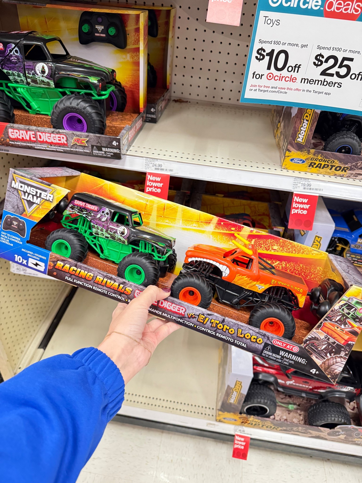 Monster Jam Official Grave Digger vs El Toro Loco Racing Rivals Remote Control Monster Trucks - 1:24 scale - 2 pk 

#LTKHoliday #LTKGiftGuide #LTKKids