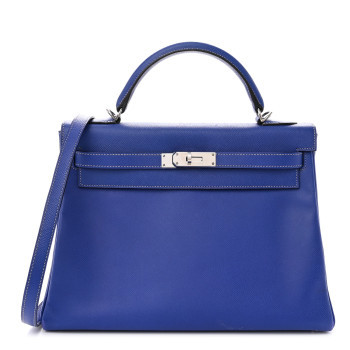 Epsom Candy Kelly Retourne 32 Bleu Electrique Mykonos | FASHIONPHILE (US)