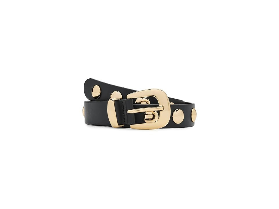 Madewell Clean Western Women's Belt Women's Belts True Black Multi/Gold : SM, Leather/Suede | Zappos