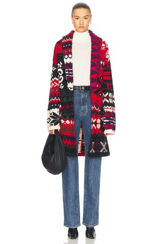 Polo Ralph Lauren Wrap Cardigan in Red Multi | FWRD | FWRD 