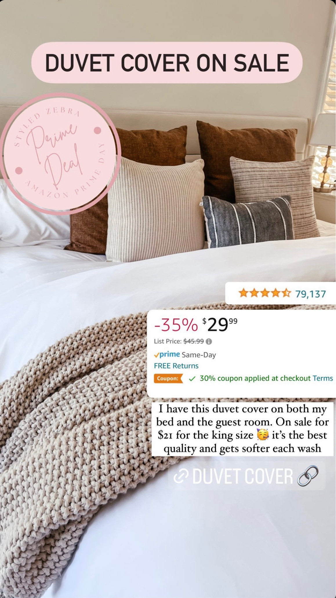 My favorite duvet cover I have this on my bed and in the guest room. So soft!! 