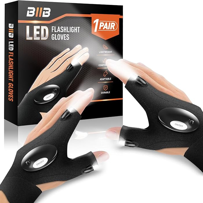BIIB Stocking Stuffers for Men, Christmas Gifts for Men LED Flashlight Gloves, Mens Anniversary B... | Amazon (CA)