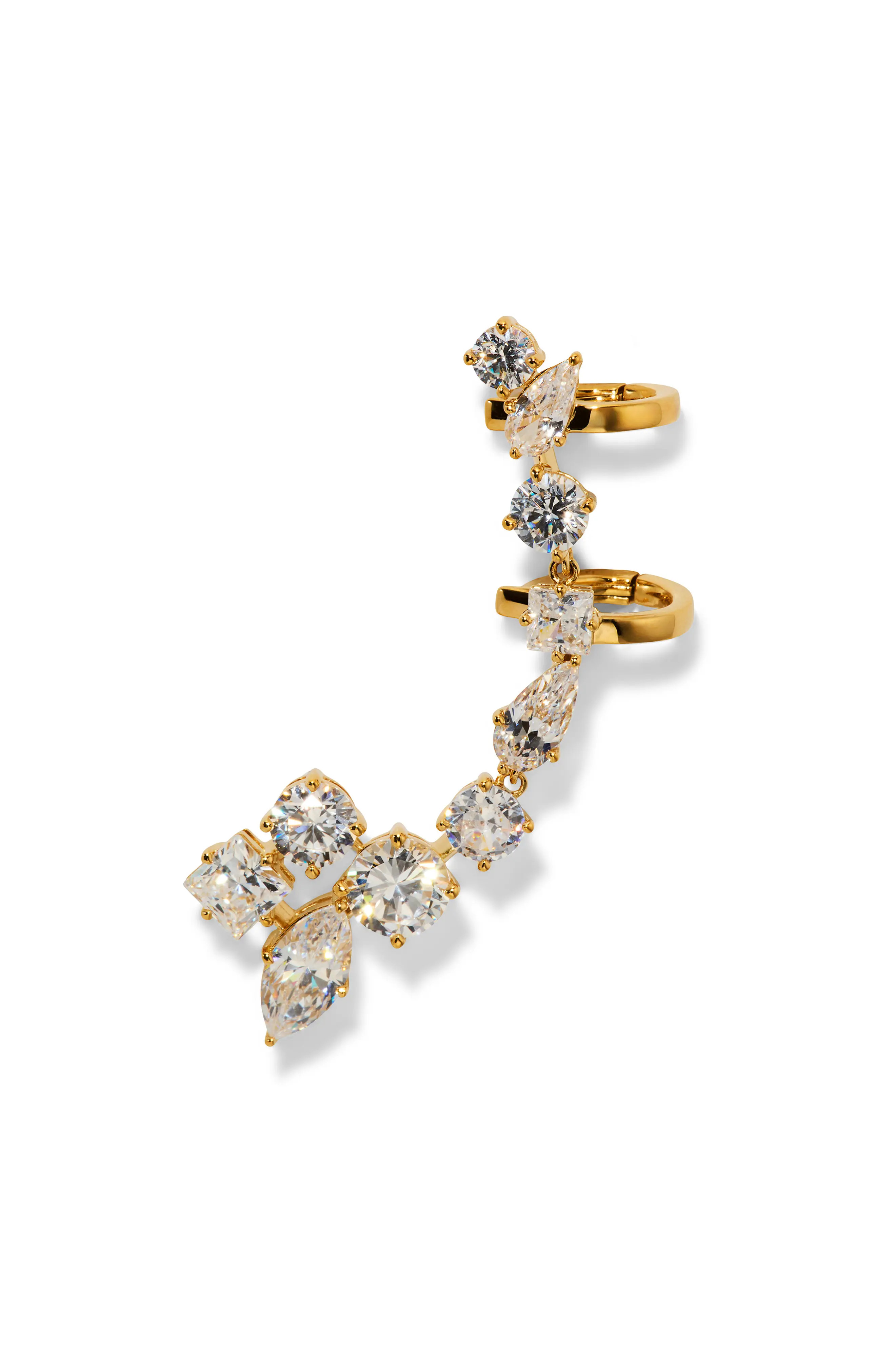 Nadri Lucia Single Ear Climber in Gold at Nordstrom | Nordstrom