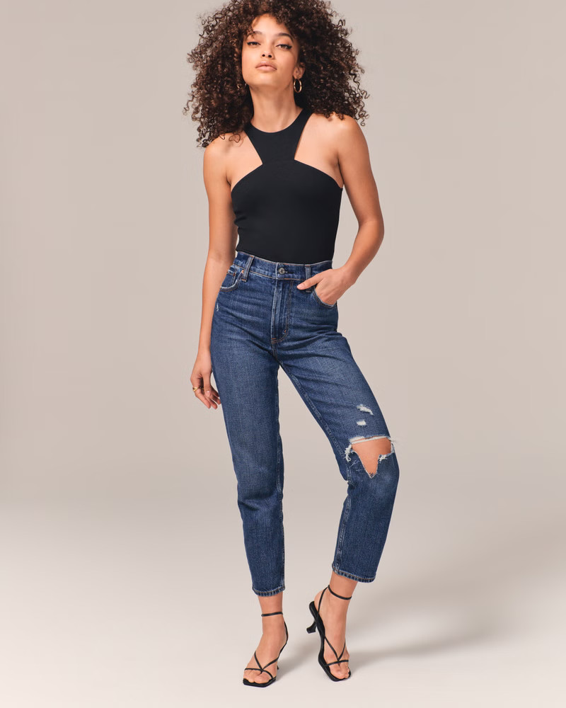High Rise Mom Jean | Abercrombie & Fitch (US)