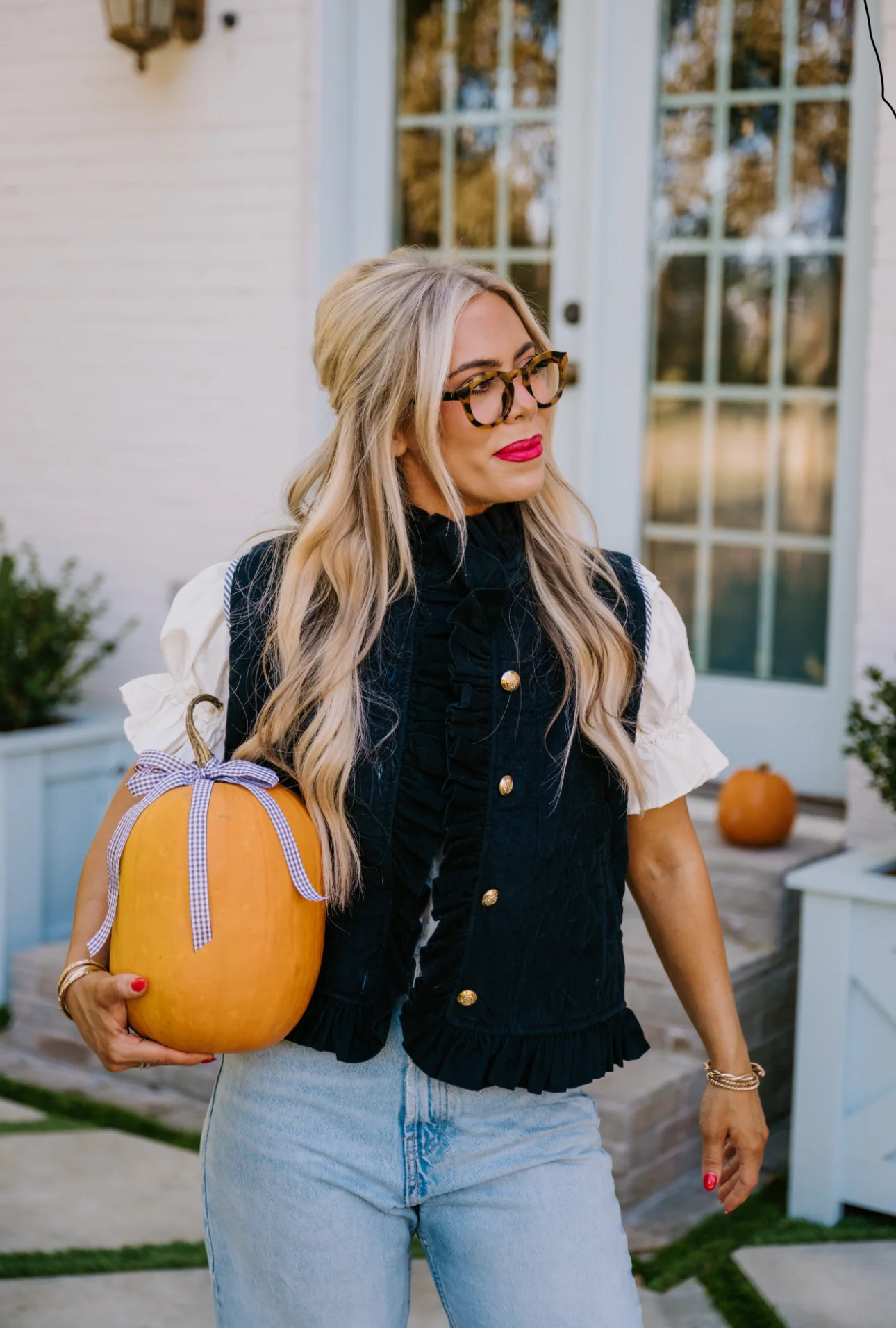 Vivienne Vest in navy | Elizabeth Wilson Designs