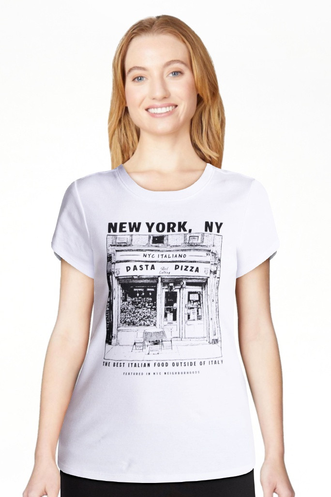 No Boundaries Longline Graphic Cotton Baby Tee, Women's XXS-XXL | Walmart (US)