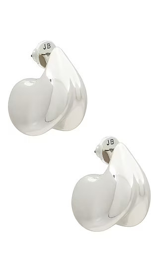 Jenny Bird Nouveaux Puff Earrings in Metallic Silver. | Revolve Clothing (Global)