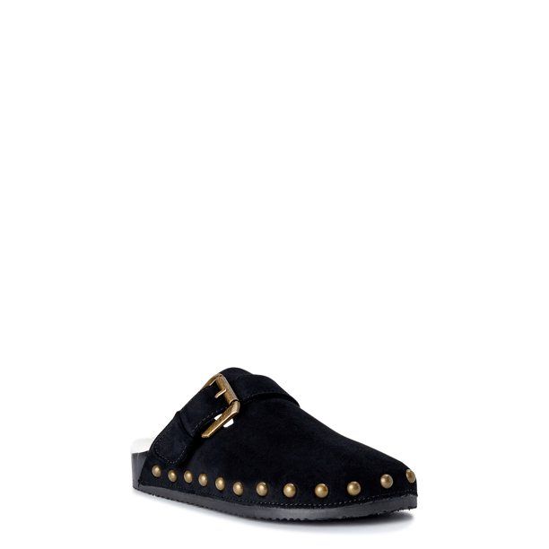 Scoop Women's Studded Faux Shearling Clogs - Walmart.com | Walmart (US)