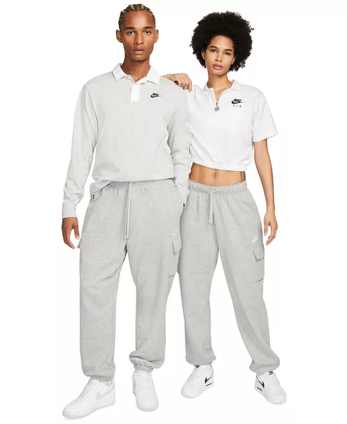 Nike Women's   Sportswear Club Fleece   Mid-Rise Oversized Cargo Sweatpants - Macy's | Macy's