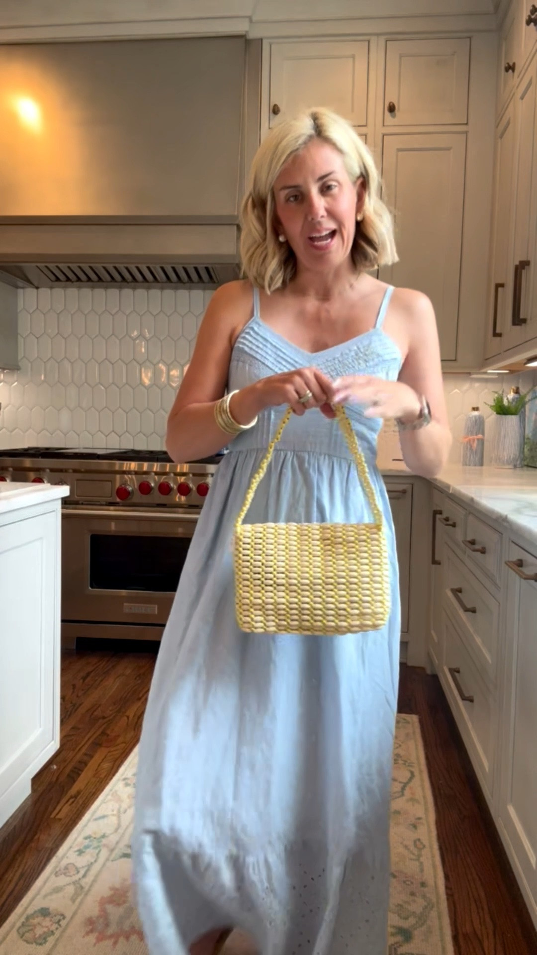 Sale Alert dress now $31.50…The details of this dress are giving designer vibes! I’m in xs and 8 sandal tts. 

*Use code SUMMER for 30% off my gold bangles
*Use code Catherine20 for 20% off Natasha’s stack & necklace ￼

#LTKSeasonal #LTKmomlife #LTKdayinmylife