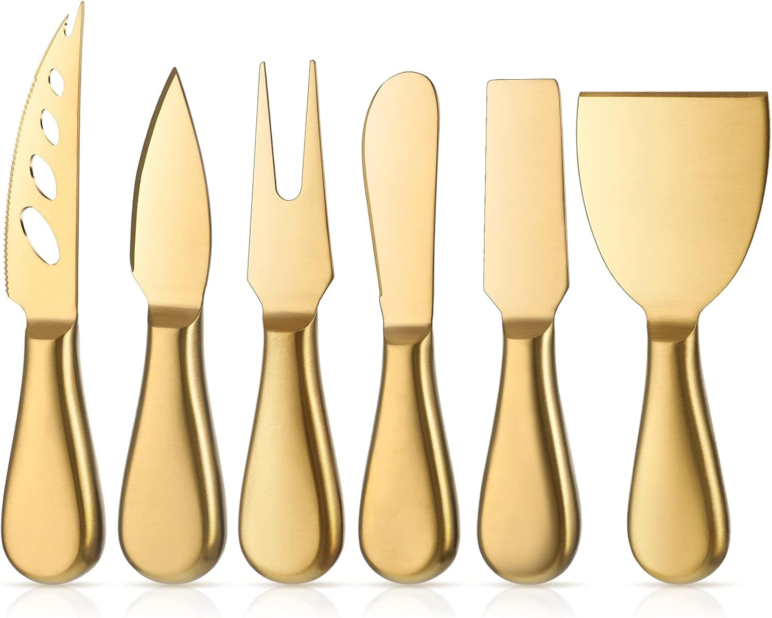 Patelai Stainless Steel Cheese Knives Set, Cheese Tools with Cheese Slicer and Cheese Cutters for... | Amazon (US)