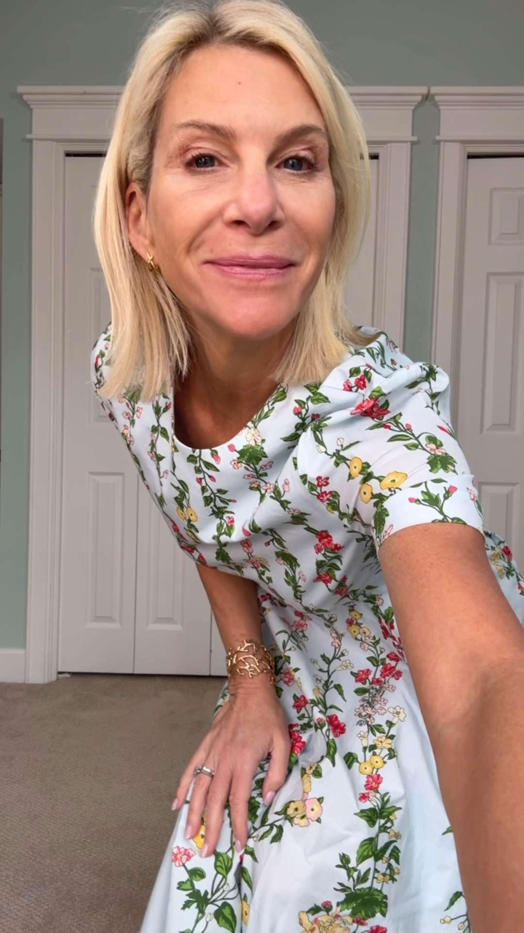 Elegant Floral Dress Outfit for Spring and Summer.  

 #LTKootd #LTKOver40 #LTKSaleAlert