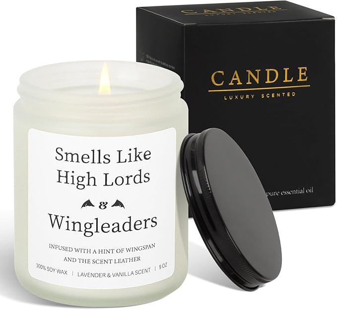 Smells Like High Lords Candle, Lavender & Vanilla Scent,Acotar Gifts Merch | Amazon (US)