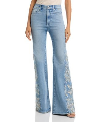Veronica Beard Joplin High Rise Wide Flare Leg Jeans in Silverwood Moon | Bloomingdale's (US)
