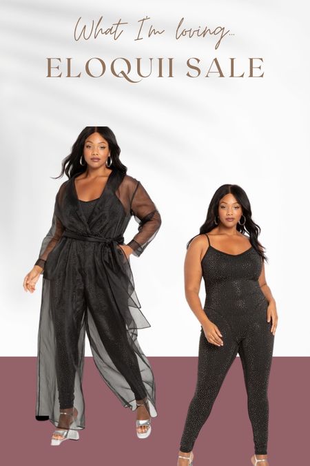 A sheer organza jumpsuit and a black sparkle catsuit. These two pieces are from the Collectors Edition and are divine!

#LTKcurves #LTKsalealert #LTKHoliday