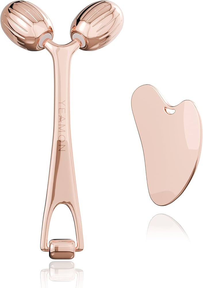 Yeamon Gua Sha Facial Tools and Face Roller Set, Facial Massage Tool for Women’s Skincare Routi... | Amazon (US)