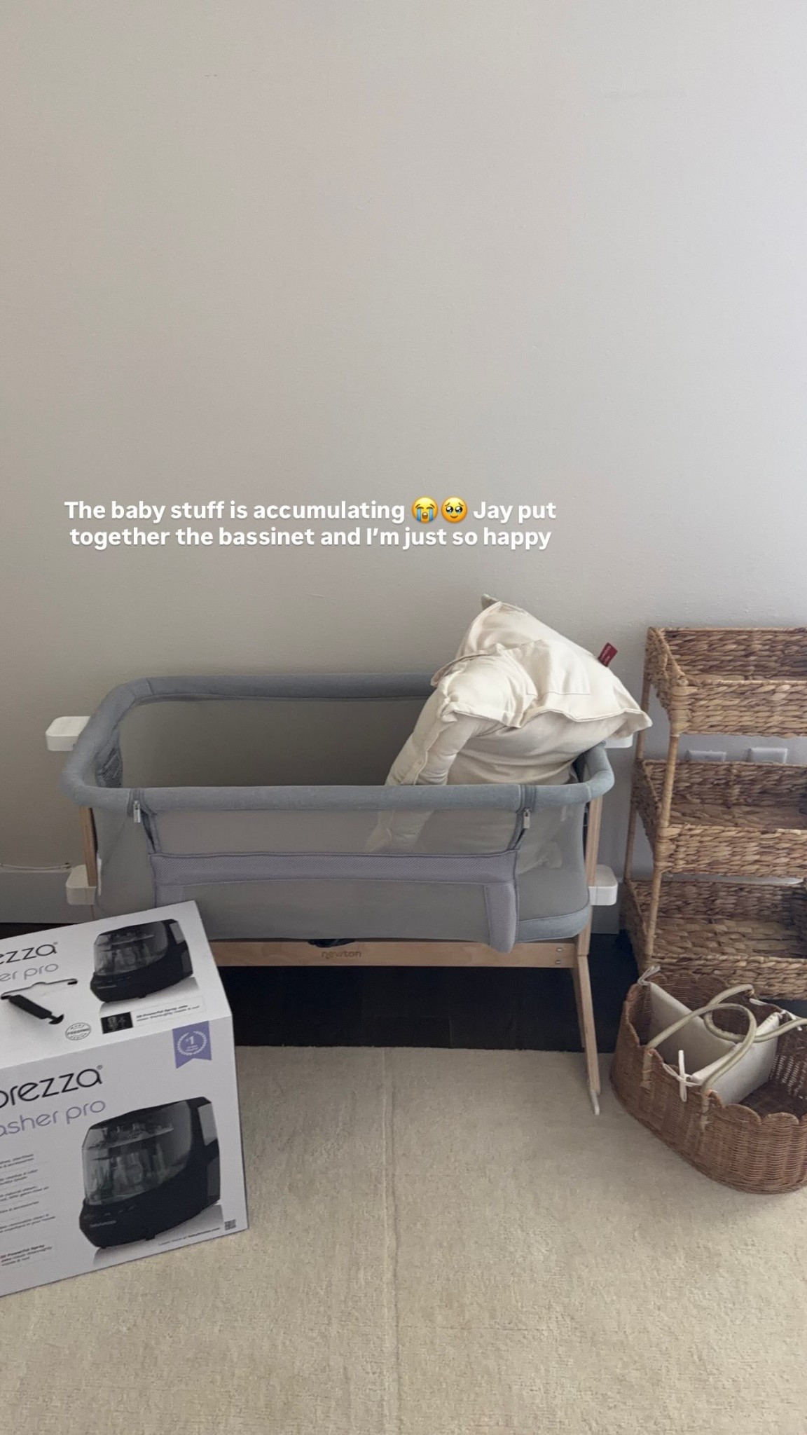 The baby stuff is accumulating 😭🥹 Jay put together the bassinet and I’m just so happy

#LTKBaby #LTKmomlife #LTKHome