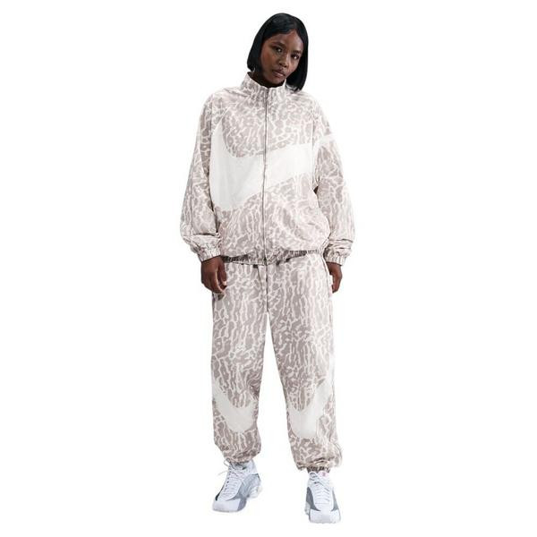 Women's Nike Sportswear Trend Woven Printed Jacket Small College Grey/Sail | Scheels Sports