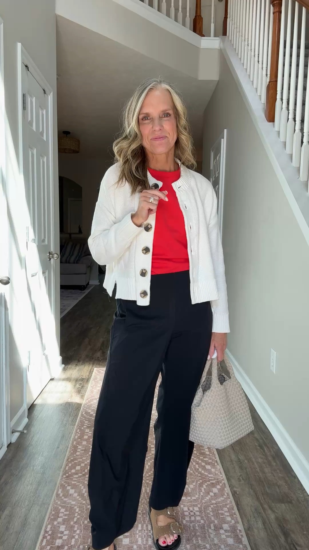 The Ruti pants are currently 20% off. Seriously, they’re so good I wear them several days a week. HA! I also have the barrel jeans from Ruti and love them. I wear a 4 in both. Wearing XS sweater and tee. 

#LTKootd #LTKgrwm #LTKdayinmylife