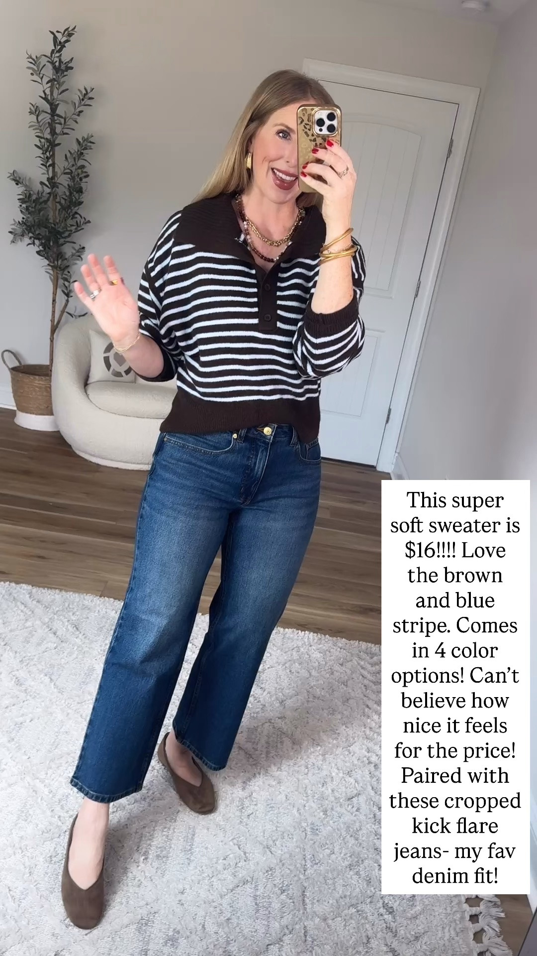 Walmart style, Walmart try on, no boundaries, cropped kick flare jeans

#LTKootd