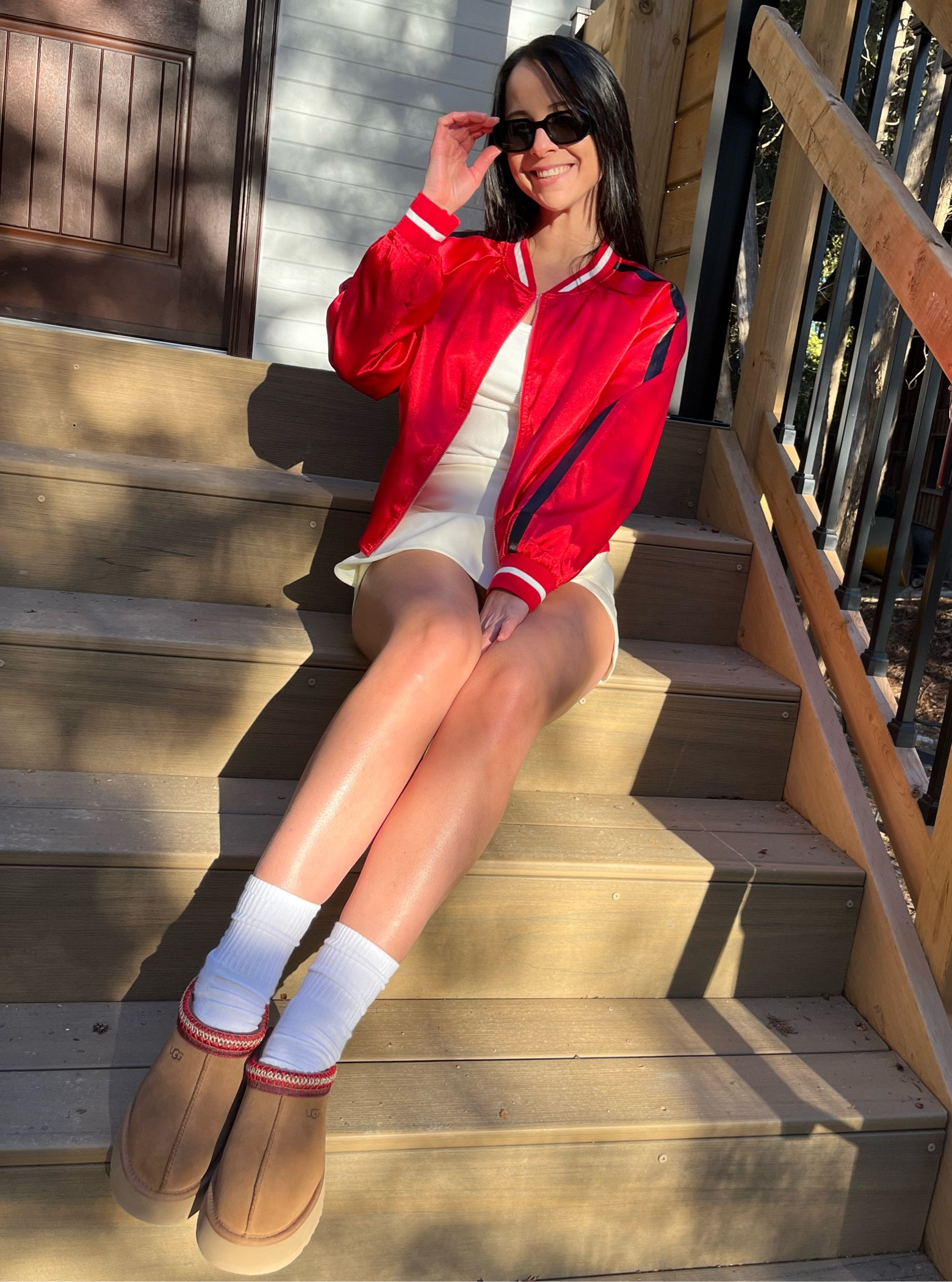 Found the cutest Zeagoo jacket in the colour of the season, red 😍

Zeagoo currently has buy one, get one free on a variety of items! 

Red jacket, Uggs Tassman, Prada sunglasses

#LTKstyletip #LTKSeasonal #LTKsalealert