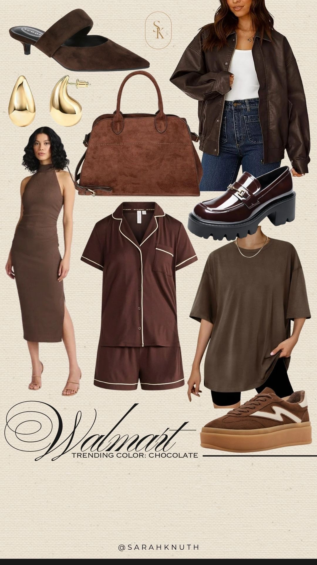 Fall outfit, chocolate color outfit, Walmart finds

#LTKSeasonal #LTKShoeCrush #LTKFindsUnder50